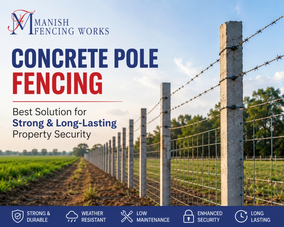 Concrete Pole Fencing: Best Solution for Strong & Long-Lasting Property Security